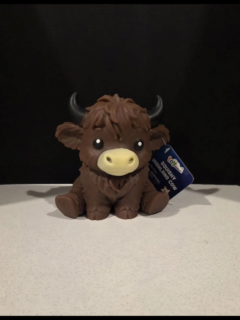 Brown Highland Cow Squishy Figurine
